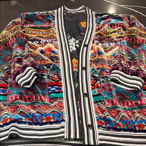 Johnny Was Multicolor, Reversible Bomber Jacket